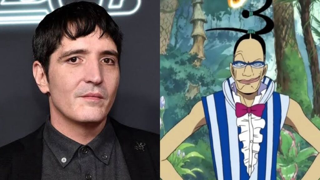 Imagem mostrando o Personagem Mr. 3 e quem irá interpretar ele no Netflix: One Piece Live Action
