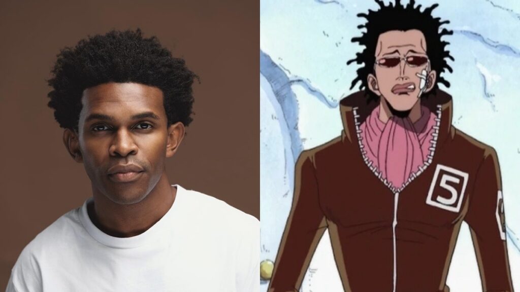 Imagem mostrando o Personagem Mr. 5 e quem irá interpretar ele no Netflix: One Piece Live Action