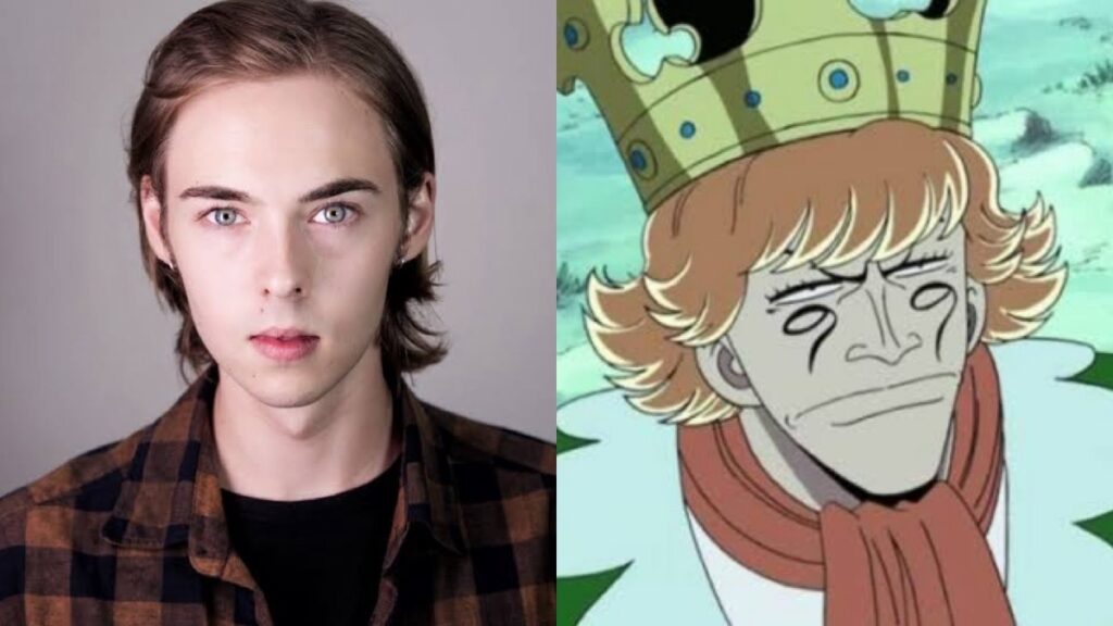 Imagem mostrando o Personagem Mr. 9 e quem irá interpretar ele no Netflix: One Piece Live Action