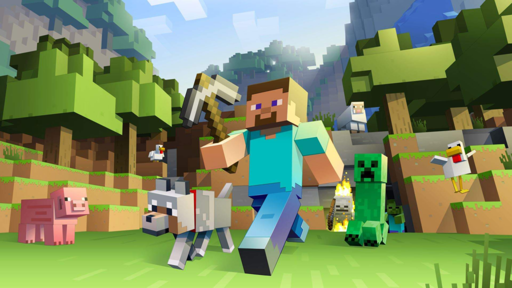 Jogos de mundo aberto: Minecraft