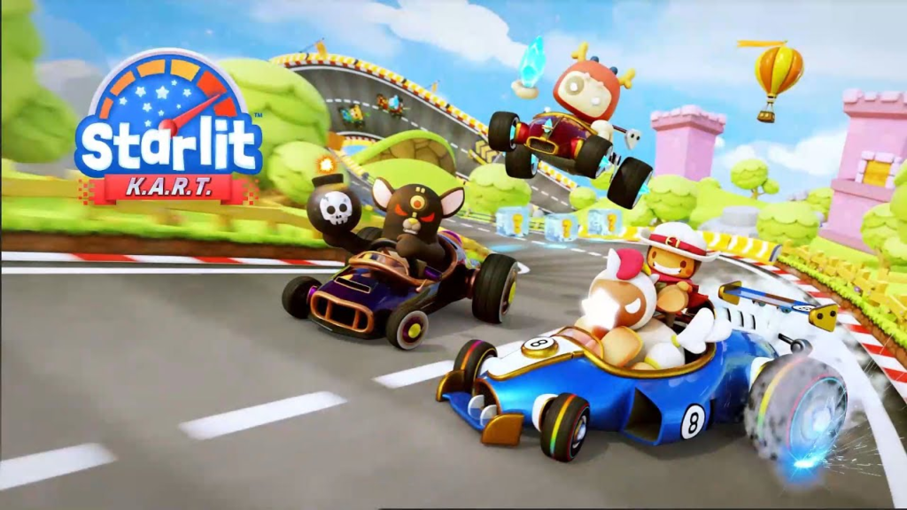 Jogos coop local grátis Starlit Kart Racing
