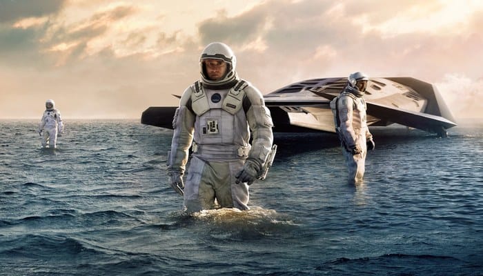 filmes de ficção científica - Cooper em Interstellar