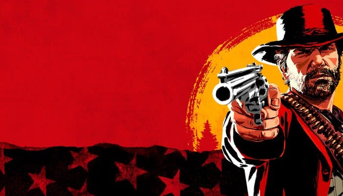 jogos de mundo aberto - Arthur Morgan no pôr do sol em Red Dead Redemption 2