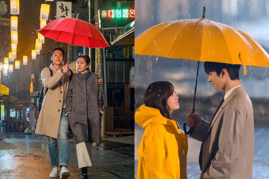 doramas de romance - Yoon Jin-ah e Seo Joon-hee em Something in the Rain