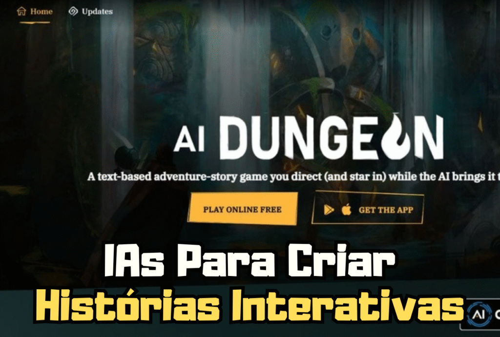 Capa IAs Para Criar Histórias Interativas