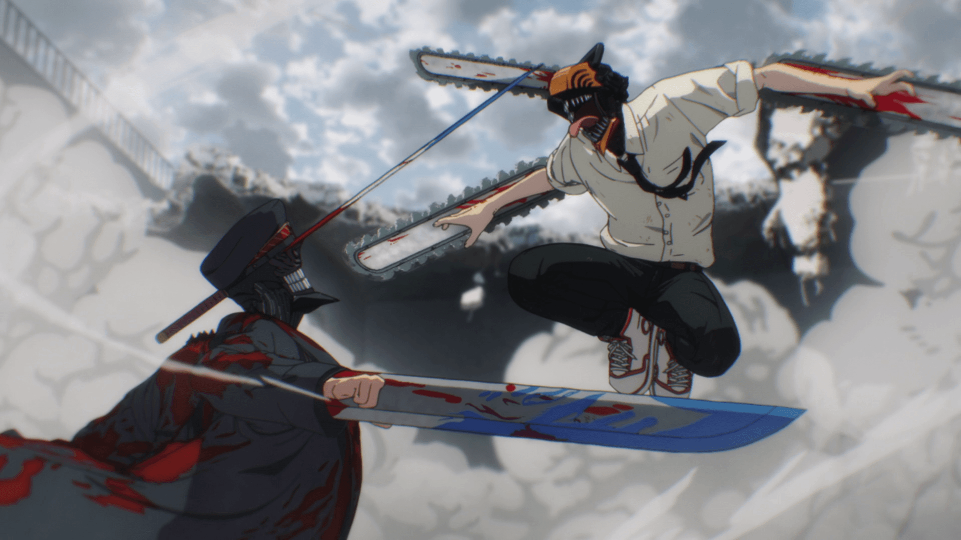 Denji em forma de motosserra em Chainsaw Man