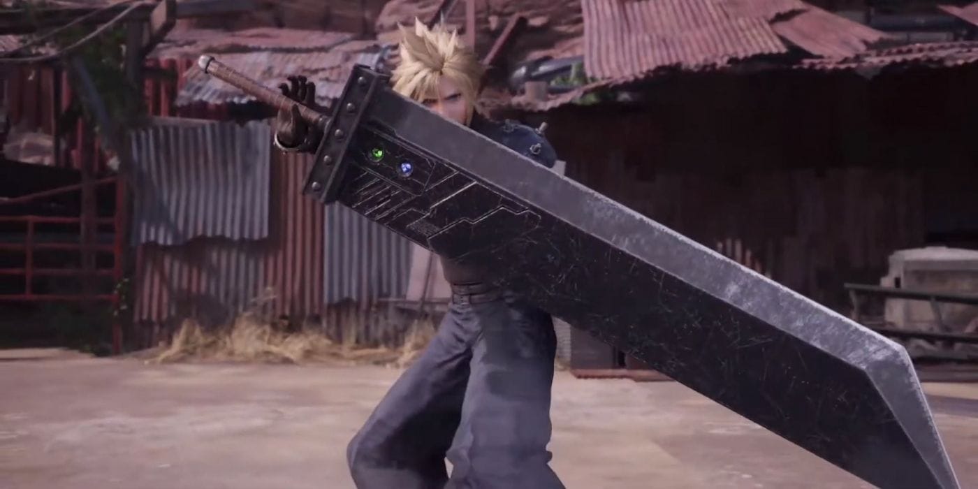 Buster Sword do Cloud em Final Fantasy 7 Remake