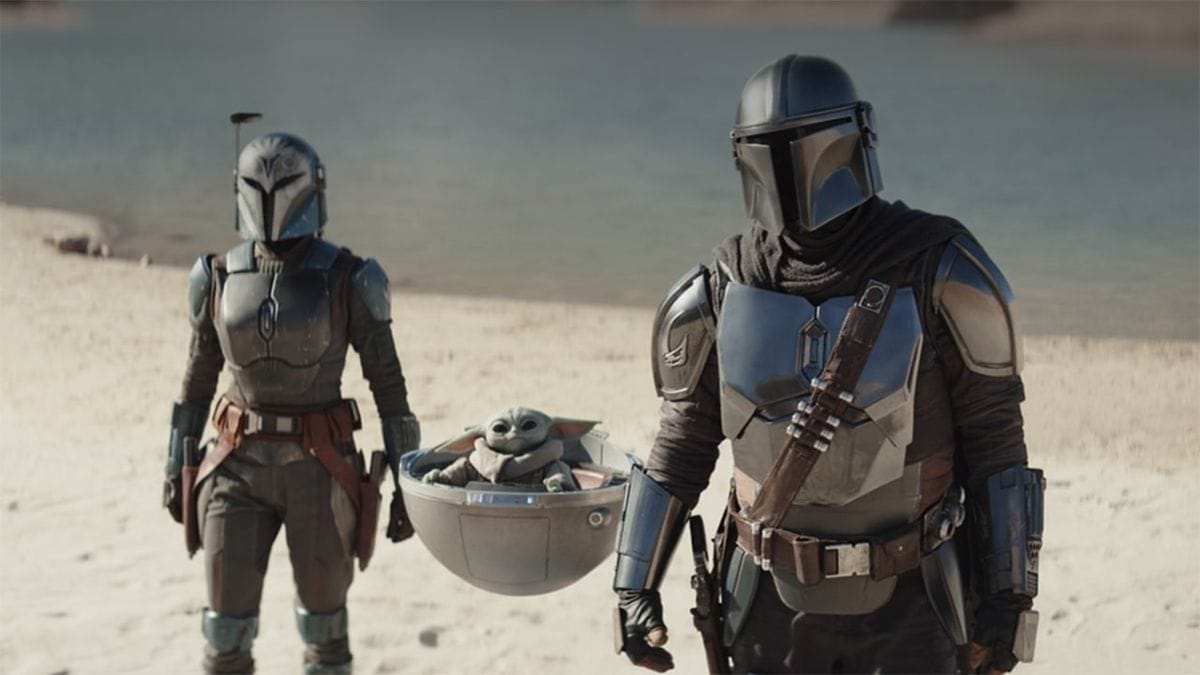 o que assistir antes de mandaloriano e grogu - cena de Mando Bo-Katan e Grogu na Temporada 3