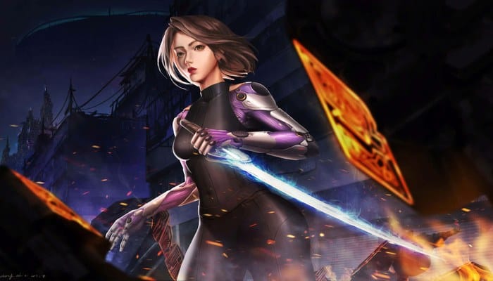 Alita Anjo de Combate cyborg Iron City