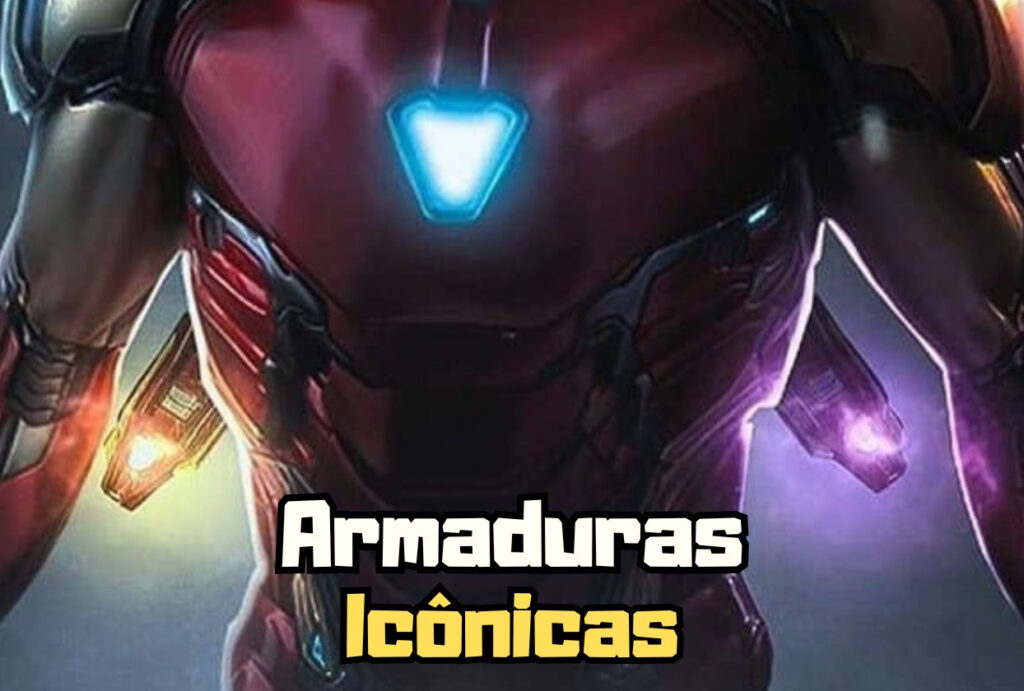 Capa Top 5 armaduras icônicas dos quadrinhos animes e games