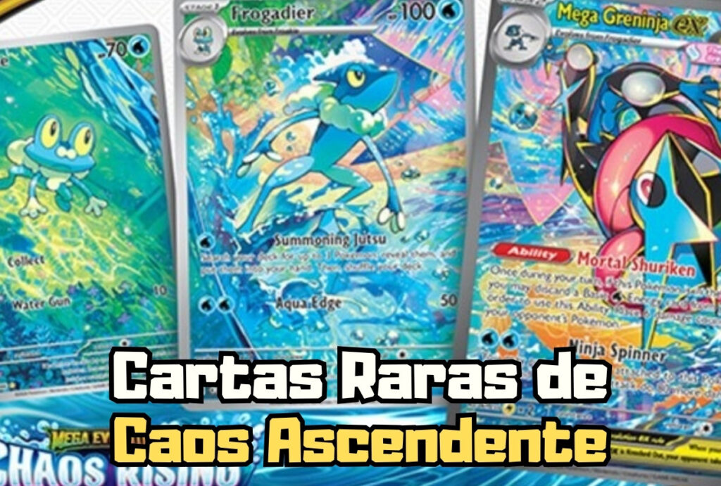 Capa Top 5 Cartas Raras de Caos Ascendente Pokémon TCG 2026
