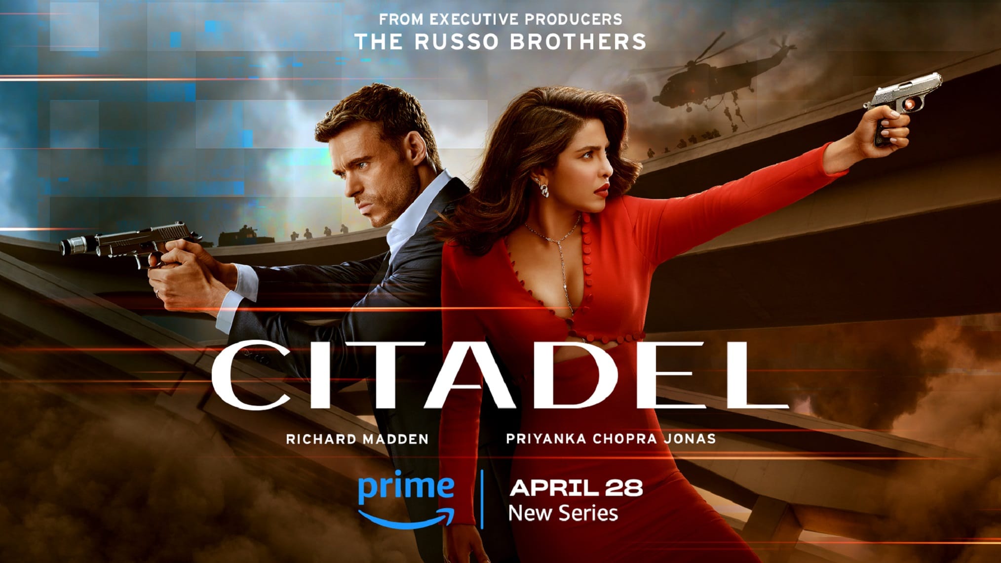 Richard Madden e Priyanka Chopra em Citadel
