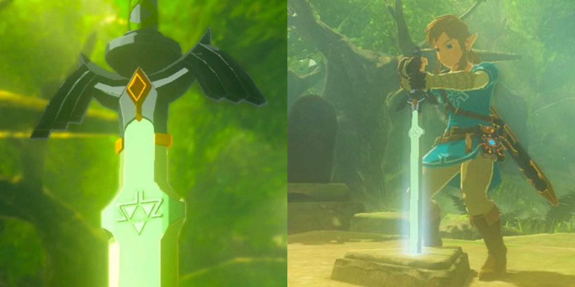 espadas lendárias dos animes - Master Sword de Link em Zelda