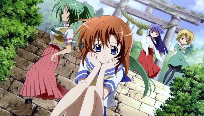 animes de terror psicológico - personagens em Higurashi no Naku Koro ni (2006)