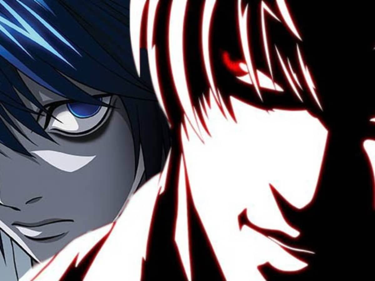 animes de detetive - L e Light Yagami no anime Death Note