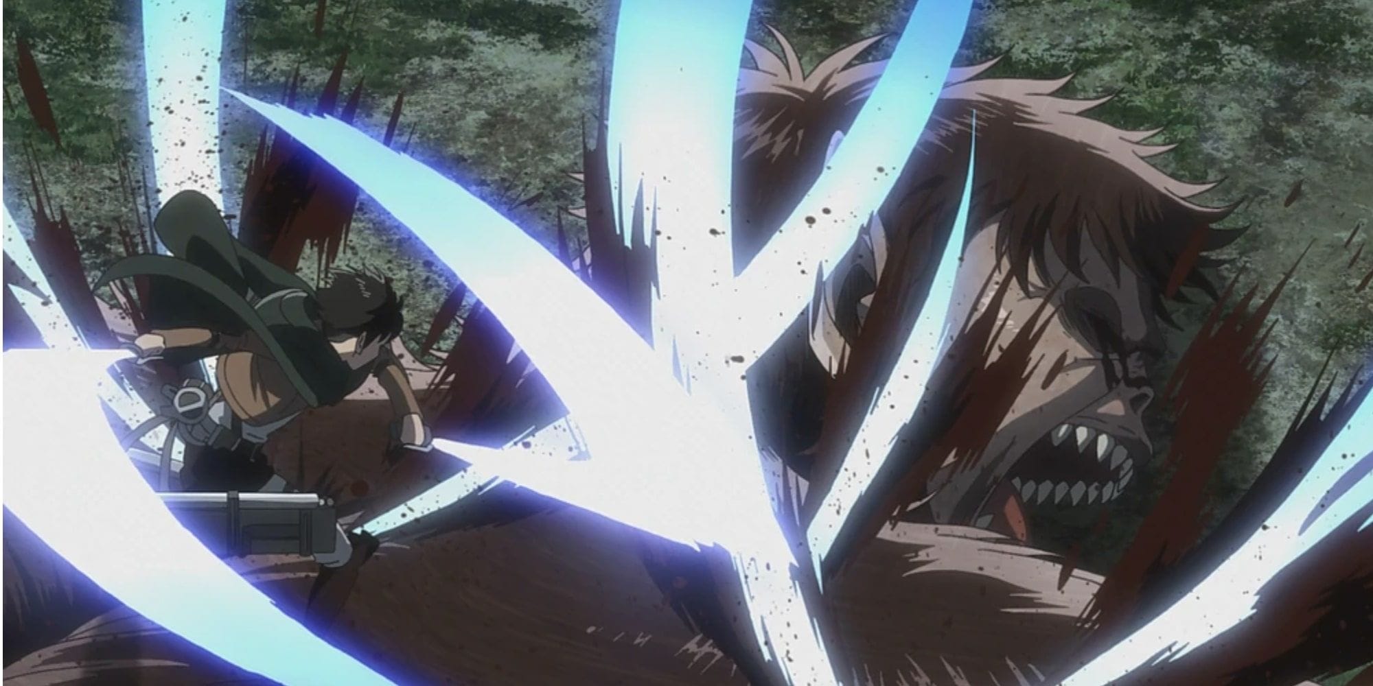 Attack on Titan - Levi vs Titã Bestial cena do anime