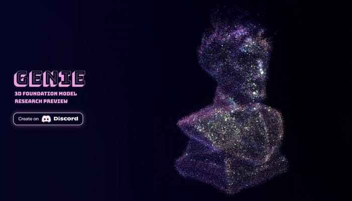 Luma AI Genie geração rápida modelo 3D