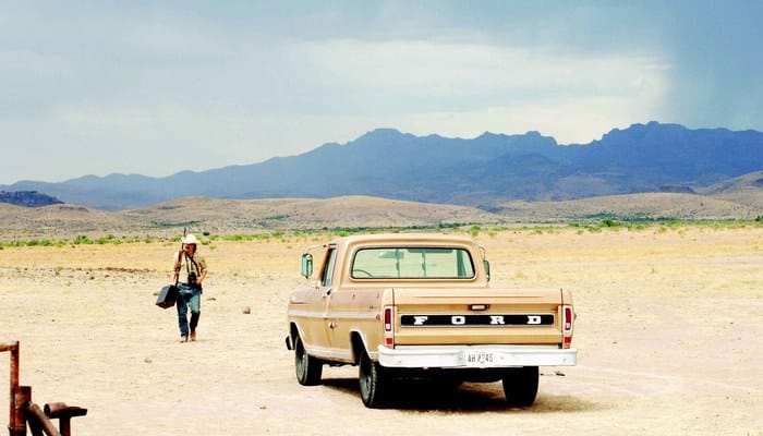 Onde os Fracos Não Têm Vez Javier Bardem no deserto