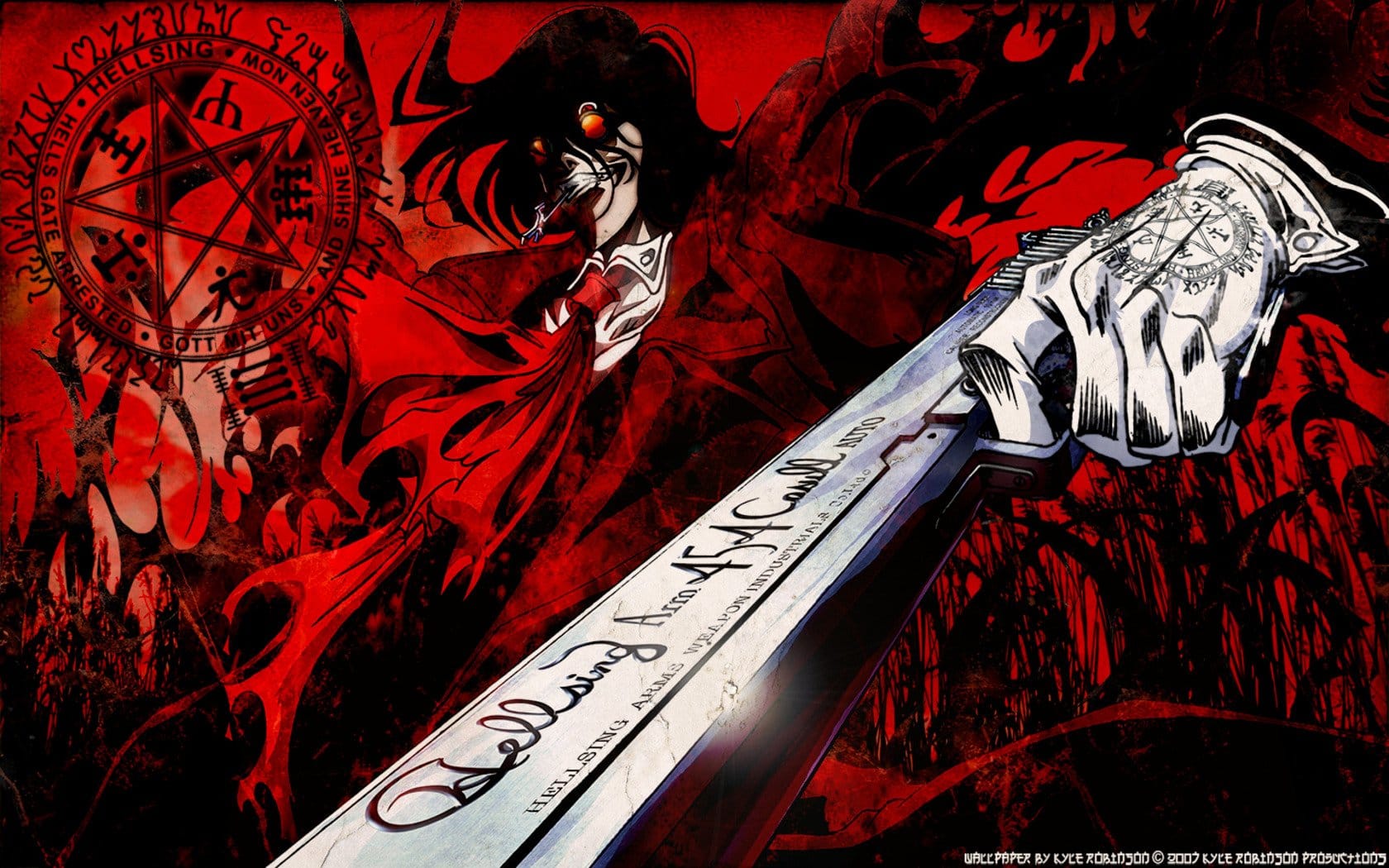 animes de vampiros - Hellsing Ultimate Alucard