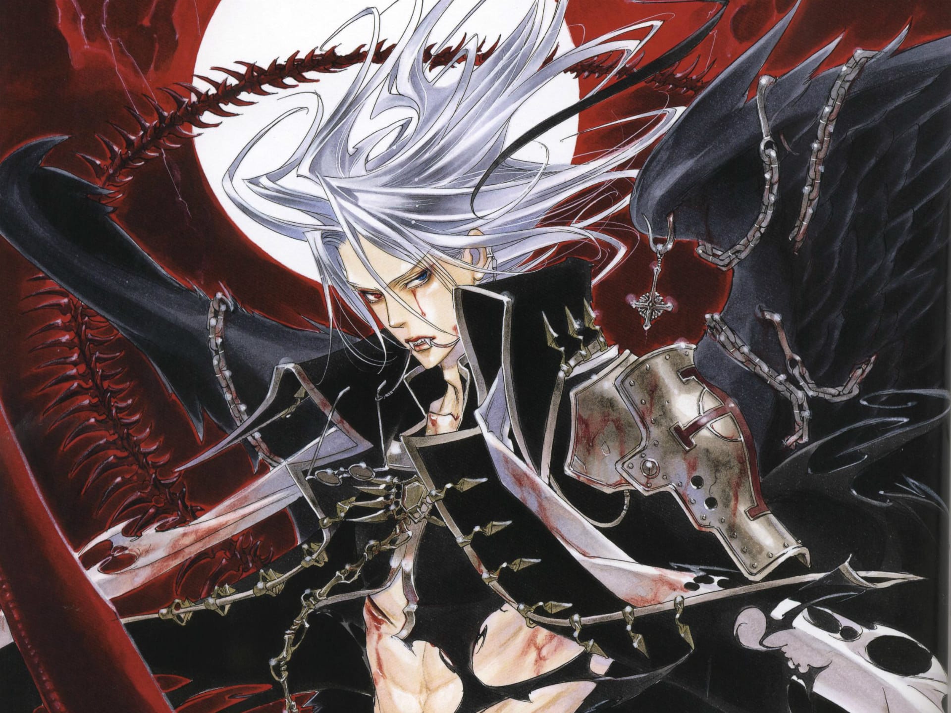 animes de vampiros - Trinity Blood