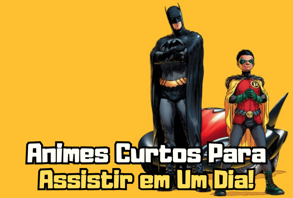 capa top 5 animes curtos para assistir em um dia