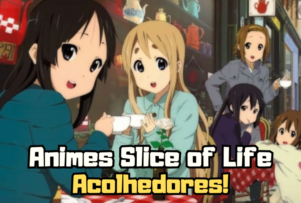 capa animes slice of life acolhedores K-On top 5 geeked