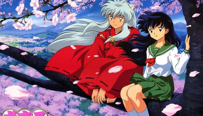InuYasha e companheiros na era feudal japonesa com yokai
