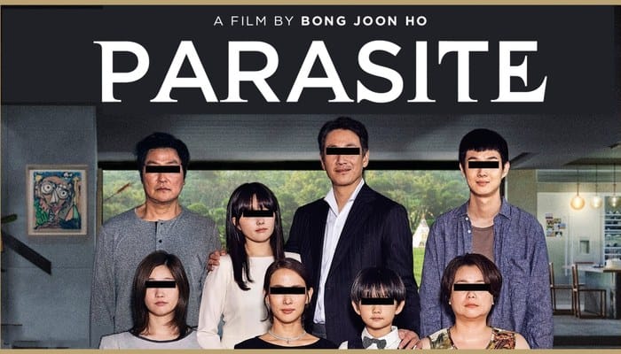 filmes coreanos para quem amou round 6 - cena de Parasita filme coreano