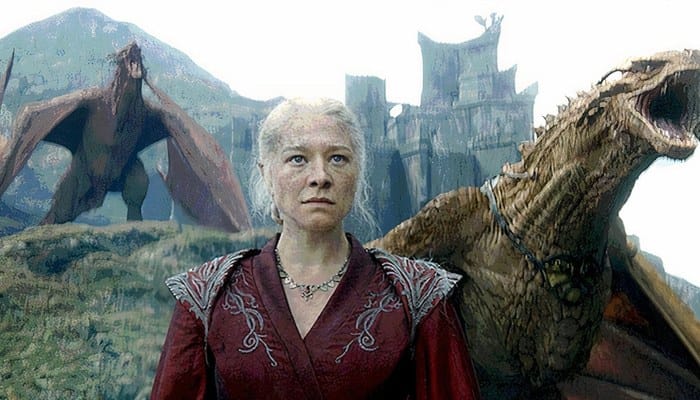 casa do dragão temporada 3 - Rhaenyra Targaryen com dragões
