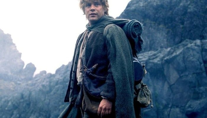 Samwise Gamgee sidekick de Frodo Senhor dos Anéis