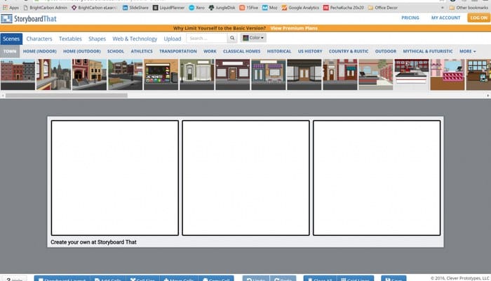 Storyboard That criando narrativa visual