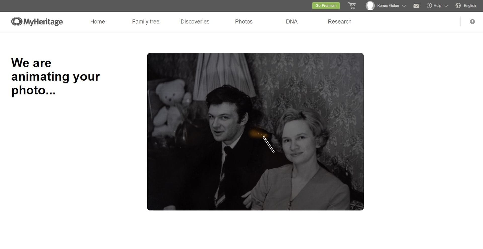IAs para melhorar fotos antigas - MyHeritage Deep Nostalgia
