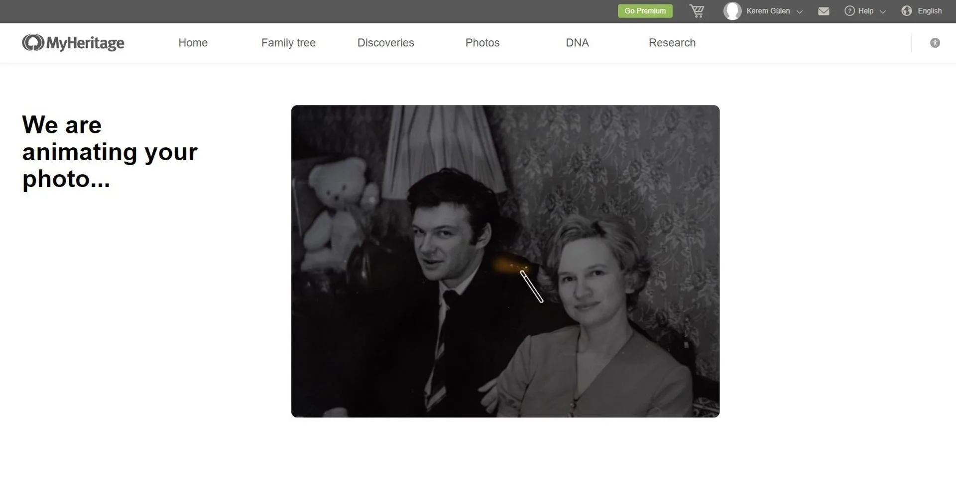 IAs para melhorar fotos antigas - MyHeritage Deep Nostalgia