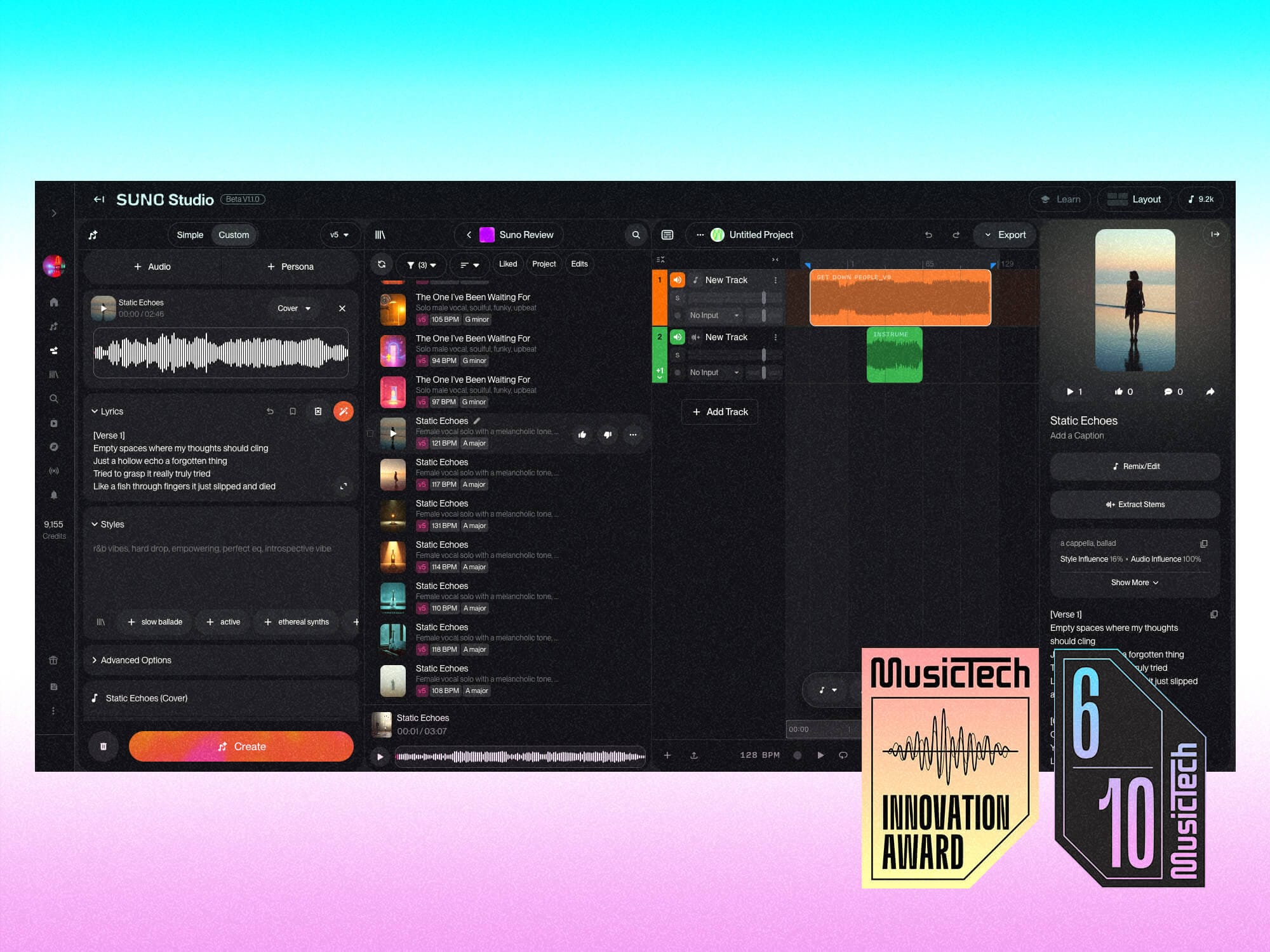 ias para criar música original - Suno AI