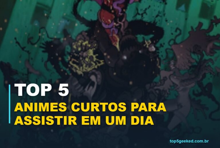 ⭐ TOP 5 Animes Curtos Para Assistir em Um Dia (Menos de 13 Episódios)!
