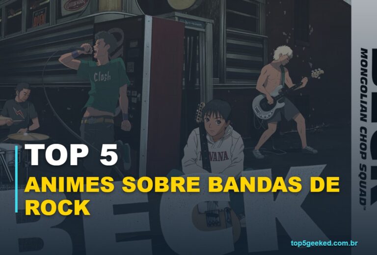 ⭐ TOP 5 Animes Sobre Bandas de Rock Para Quem Ama Música em 2026!