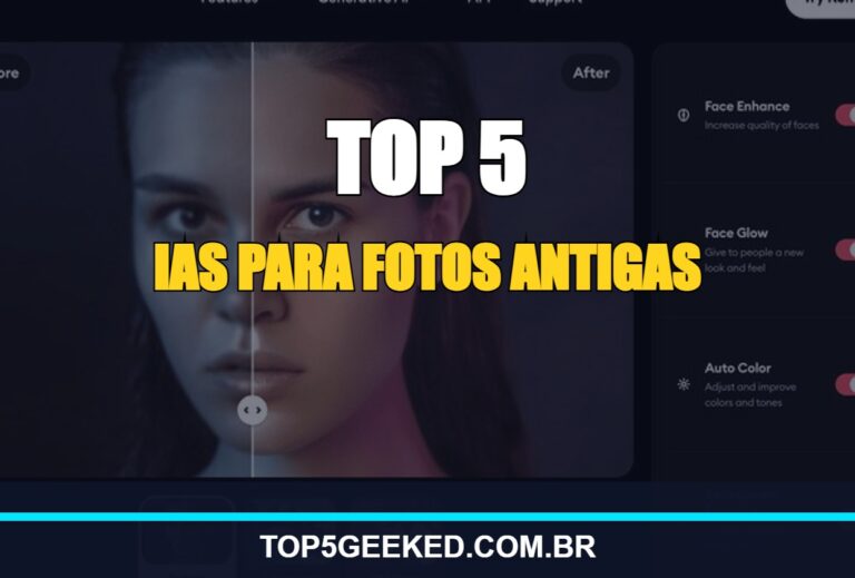 ⭐ TOP 5 IAs Para Melhorar Fotos Antigas Sem Perder Qualidade em 2026!