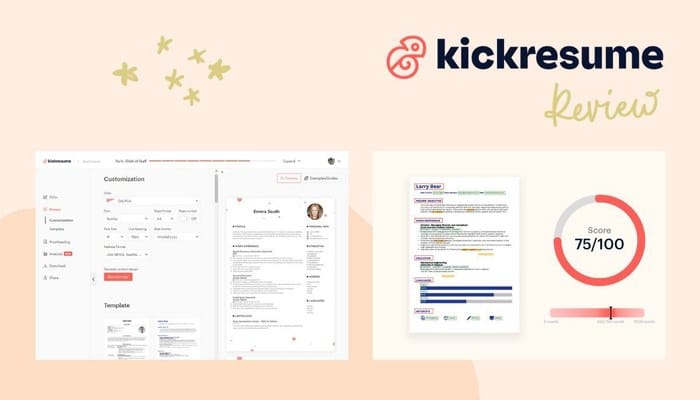 IAs para criar currículo profissional Kickresume