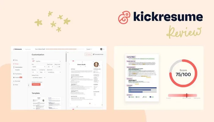IAs para criar currículo profissional Kickresume
