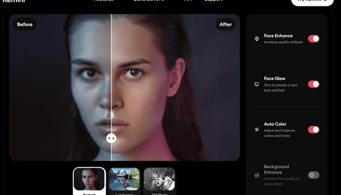 IAs para melhorar fotos antigas - Remini