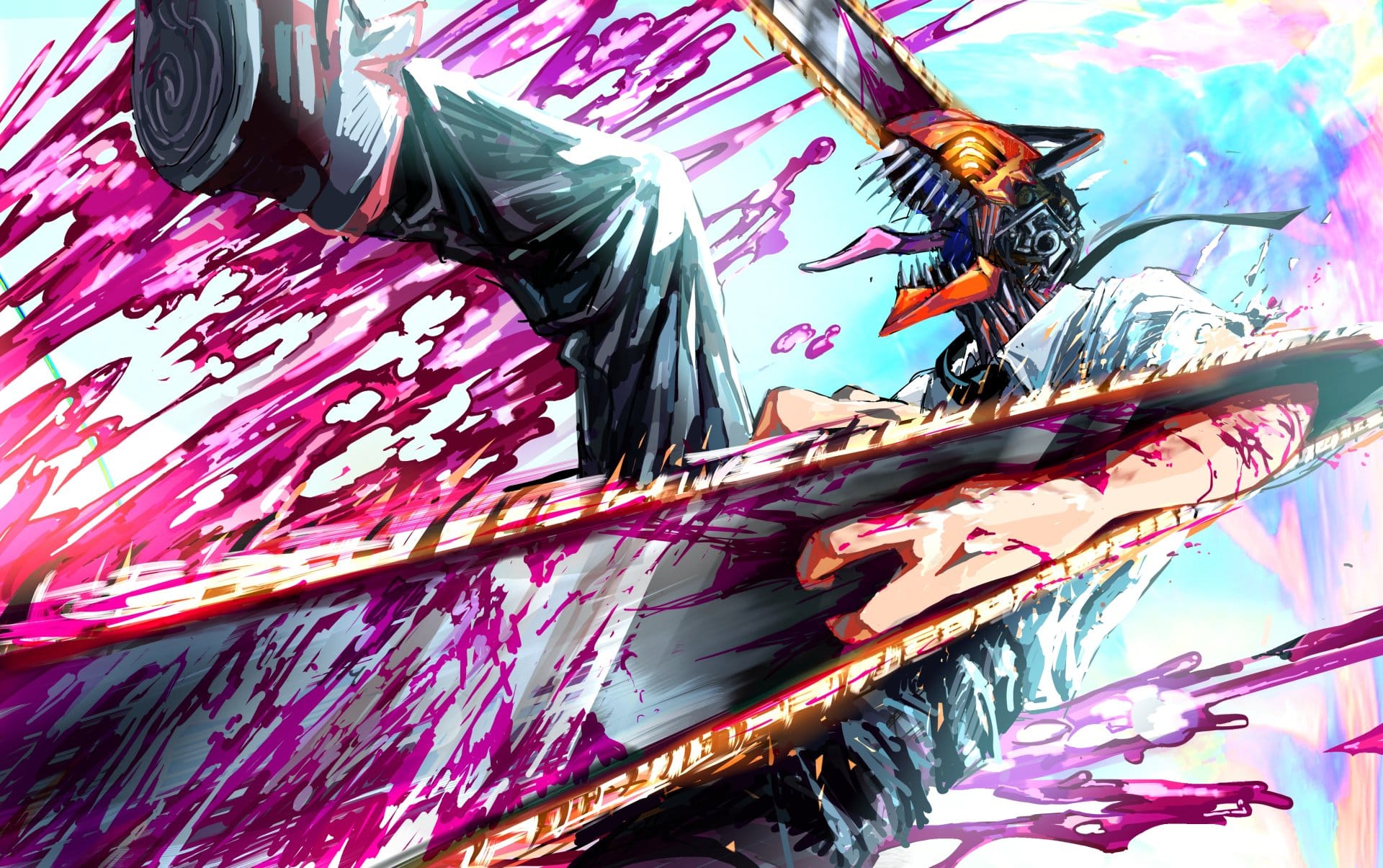 Denji em Chainsaw Man