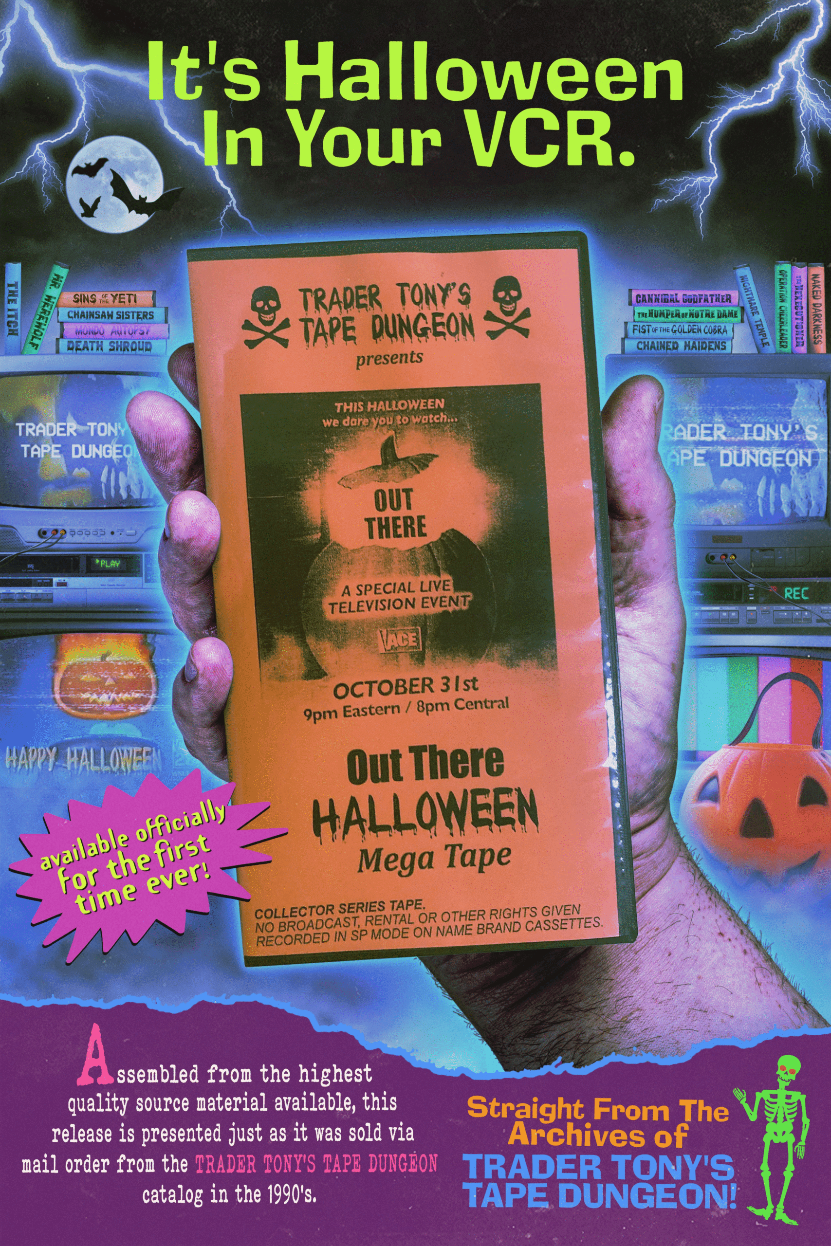 filmes de terror analógico WNUF Halloween Special
