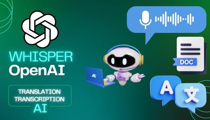 ias para transcrever audio em texto - Whisper OpenAI transcrição
