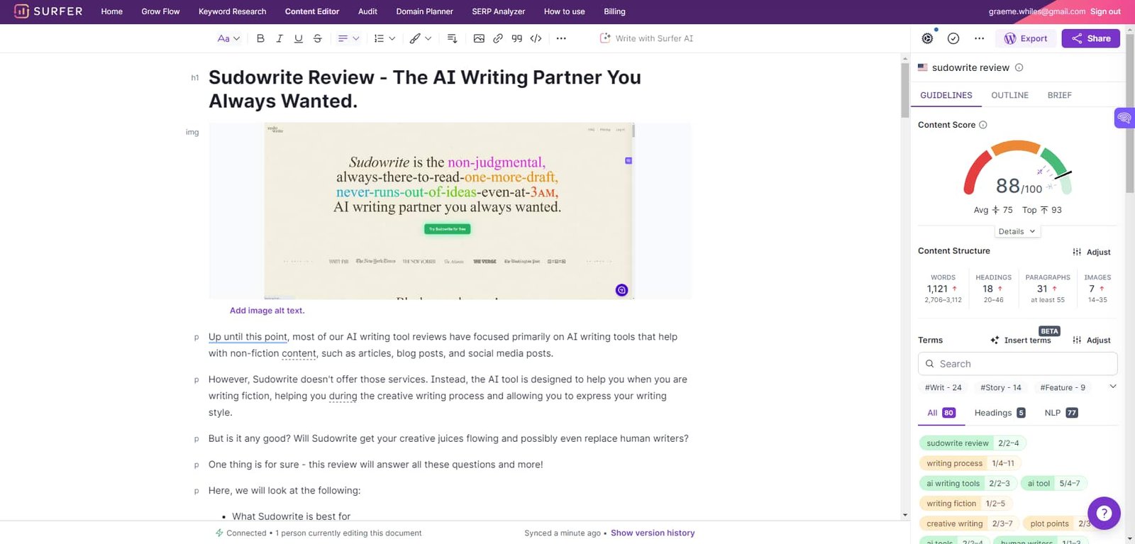 IAs para roteiros de filmes - Sudowrite