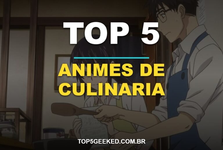 ⭐ TOP 5 Animes de Culinária Aconchegantes Para Chorar em 2026!