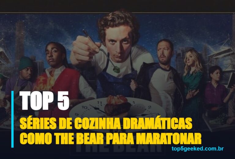 ⭐ TOP 5 Séries de Cozinha Dramáticas Como The Bear Para Maratonar!