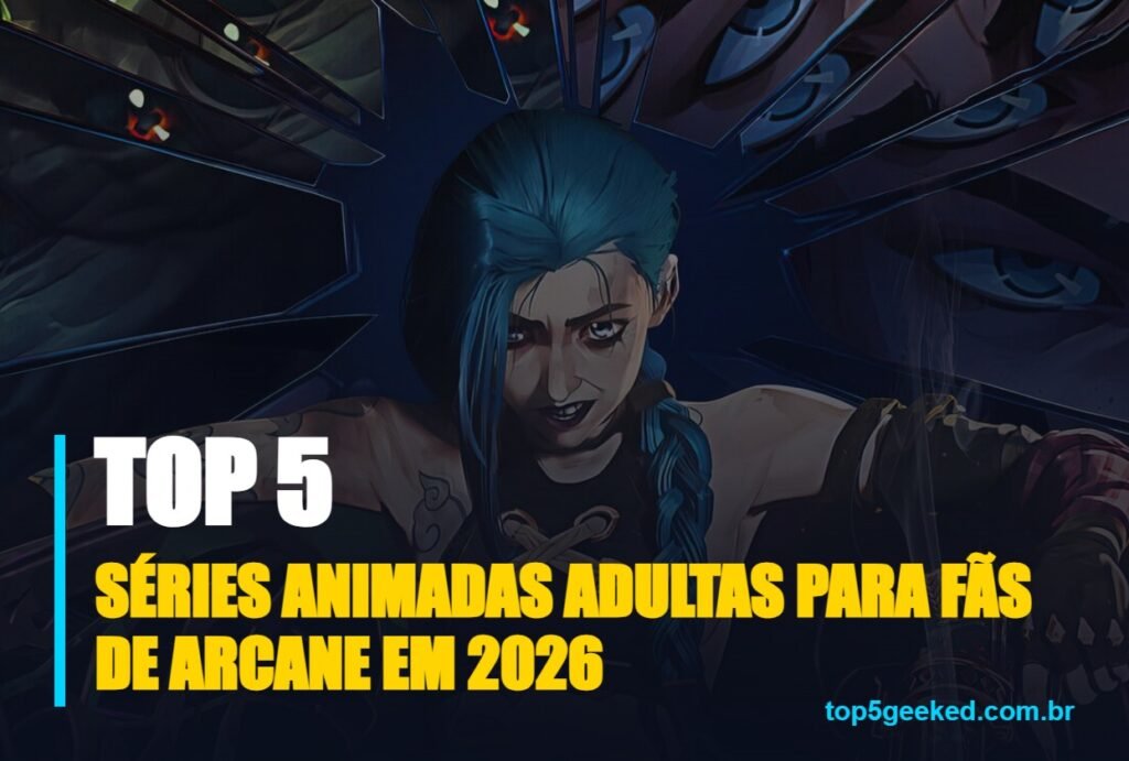 Capa oficial - Séries Animadas Adultas Para Fãs de Arcane em 2026