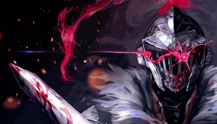 animes sobre dungeons e aventureiros - Goblin Slayer com sua party
