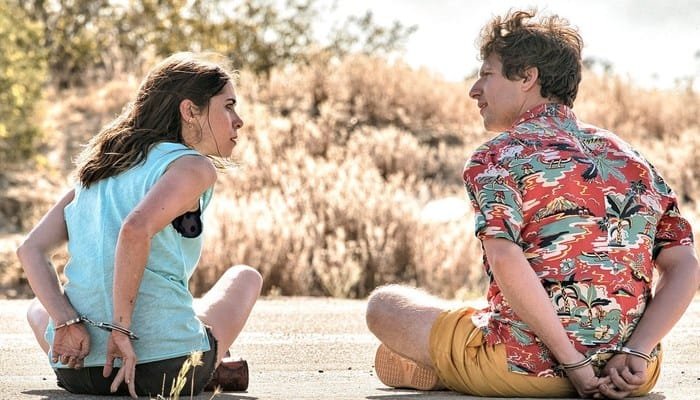 filmes de time loop alucinantes - Palm Springs Andy Samberg e Cristin Milioti