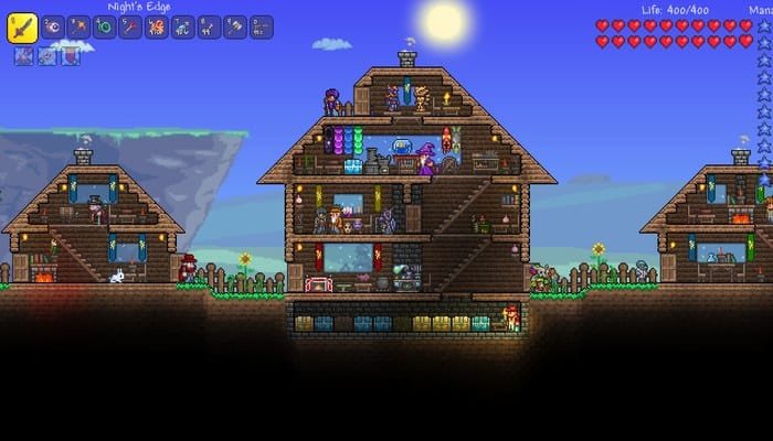jogos para pc fraco sem placa de video - construcao de casa em Terraria